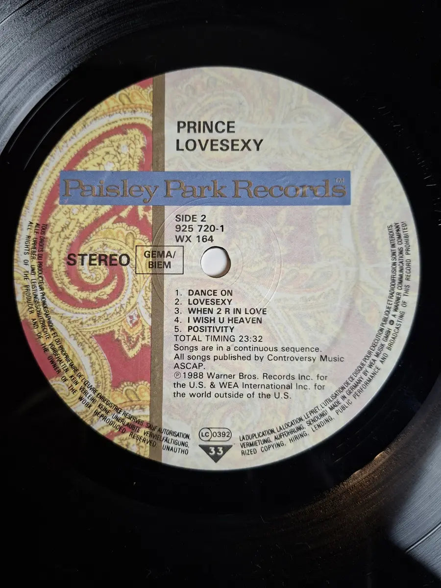 Prince – Lovesexy