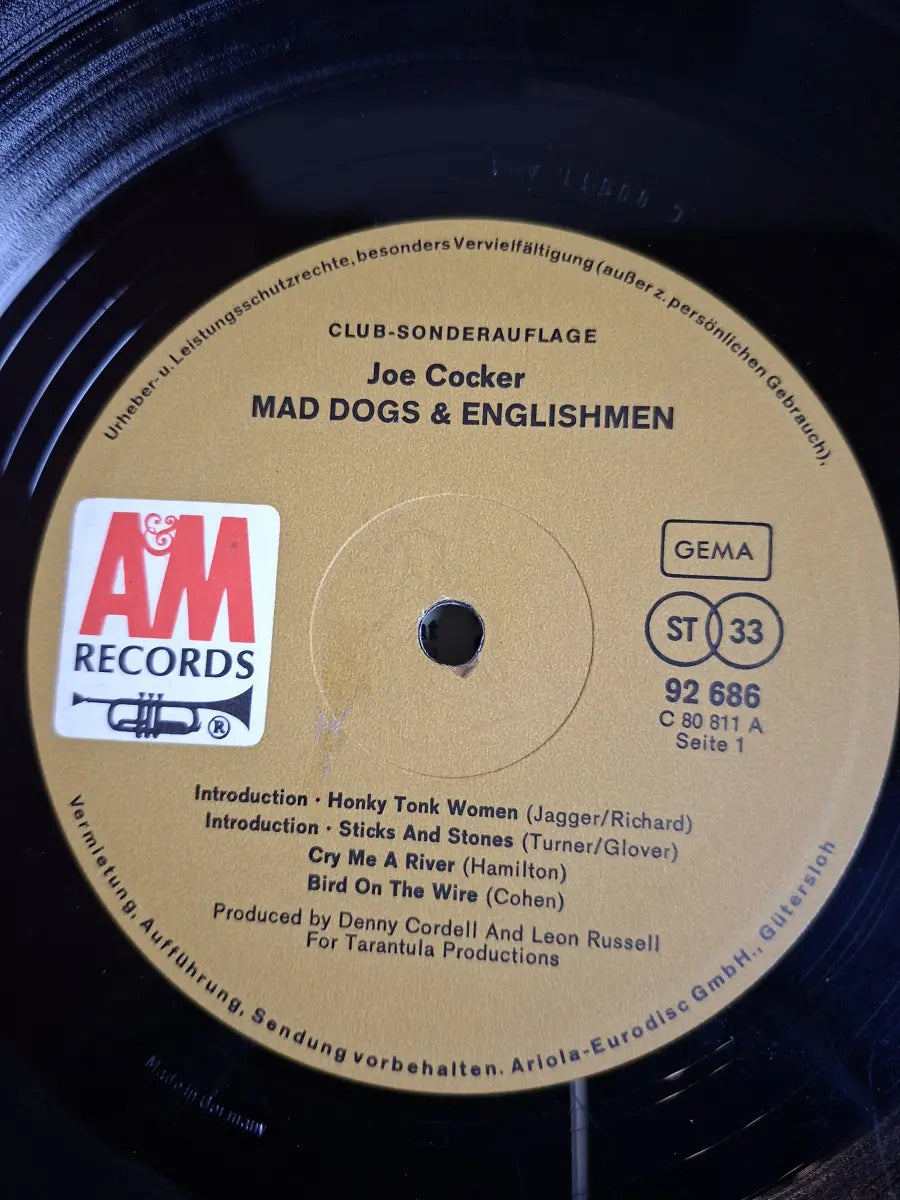 Joe Cocker ‎– Mad Dogs & Englishmen