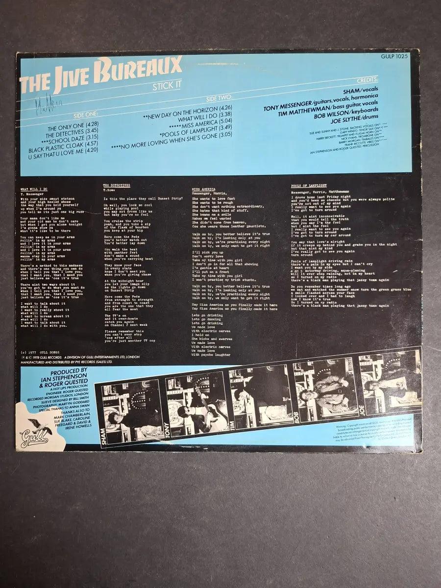 The Jive Bureaux – Stick It