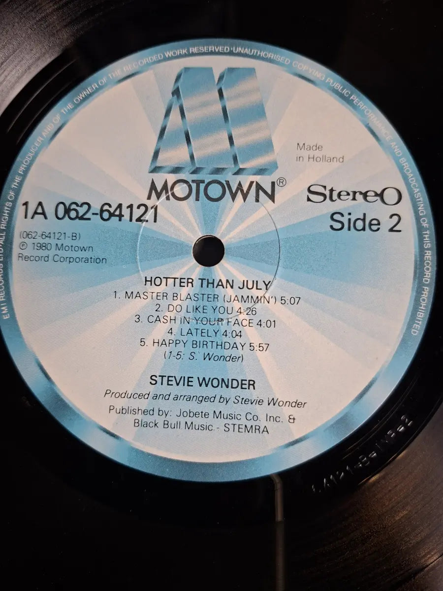 Stevie Wonder – Hotter Than July