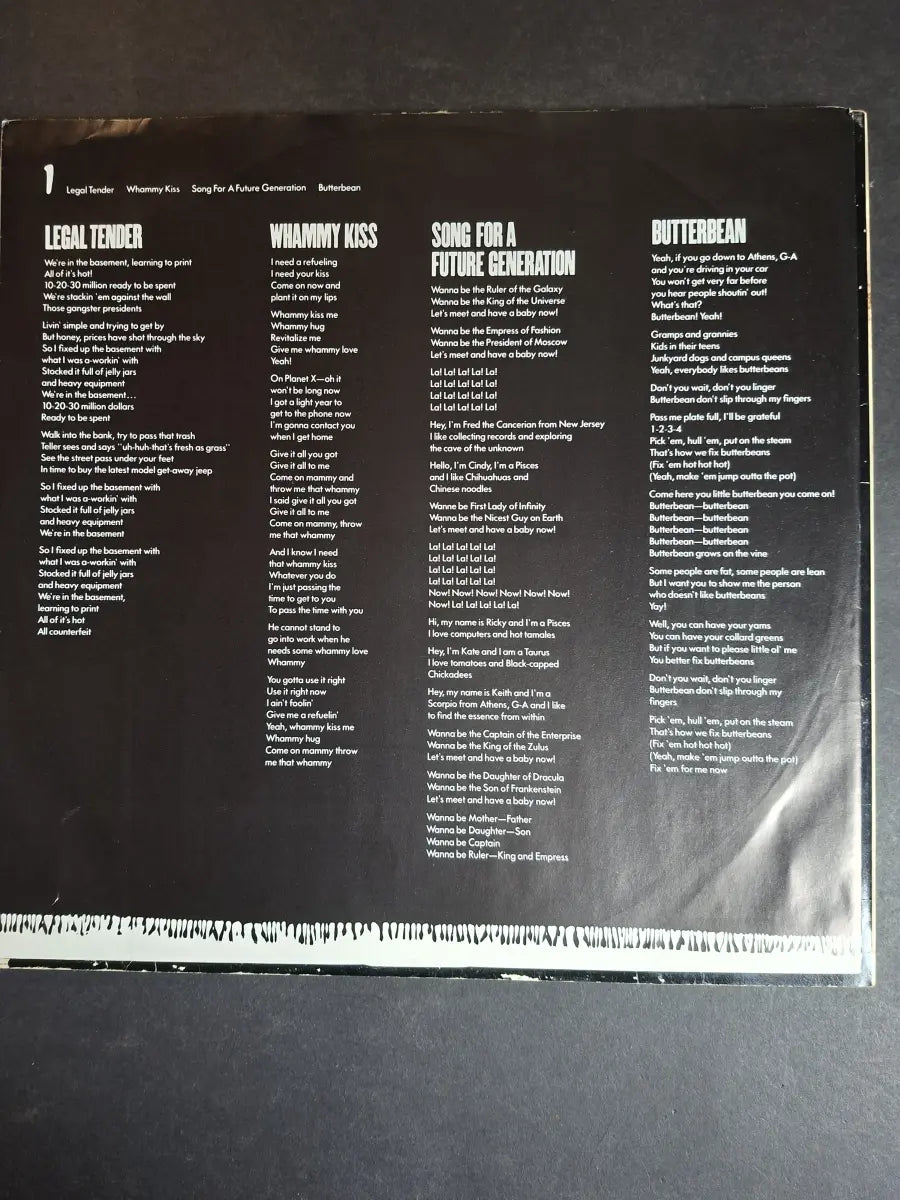 The B-52's ‎– Whammy!