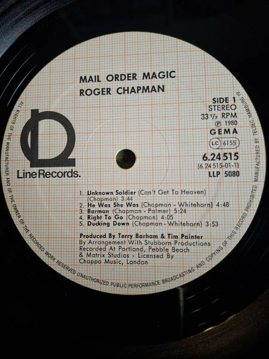 Roger Chapman And The Shortlist – Mail Order Magic