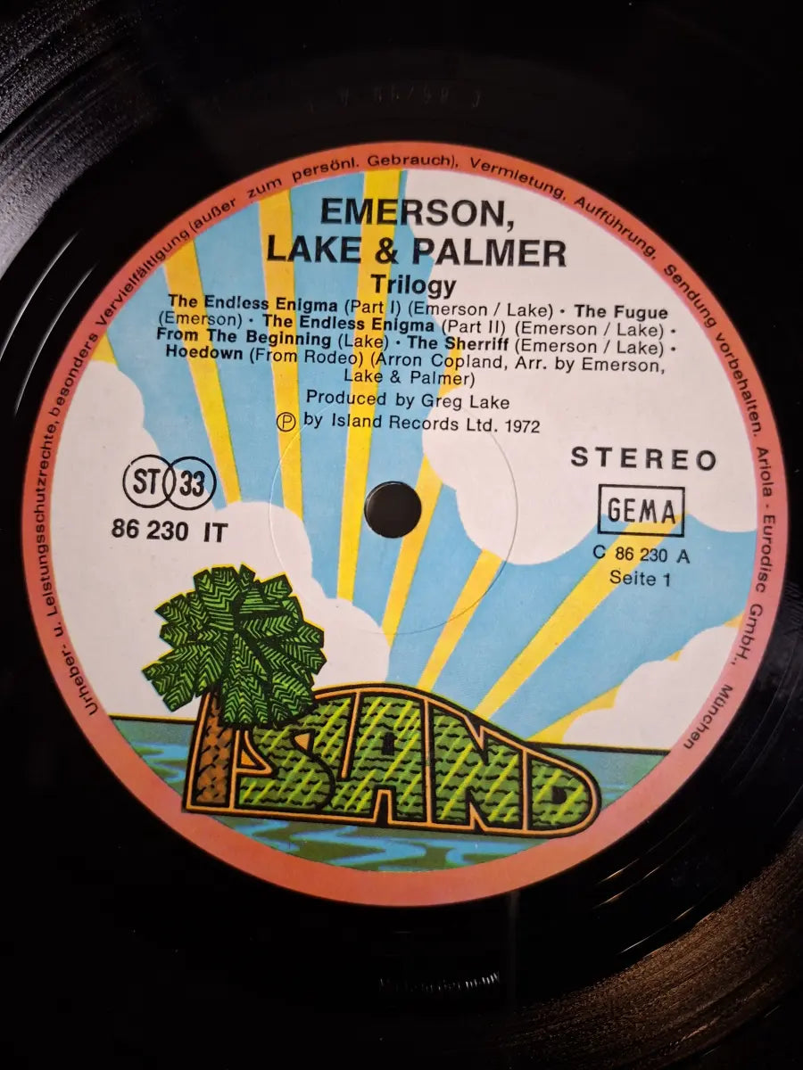 Emerson, Lake & Palmer ‎– Trilogy
