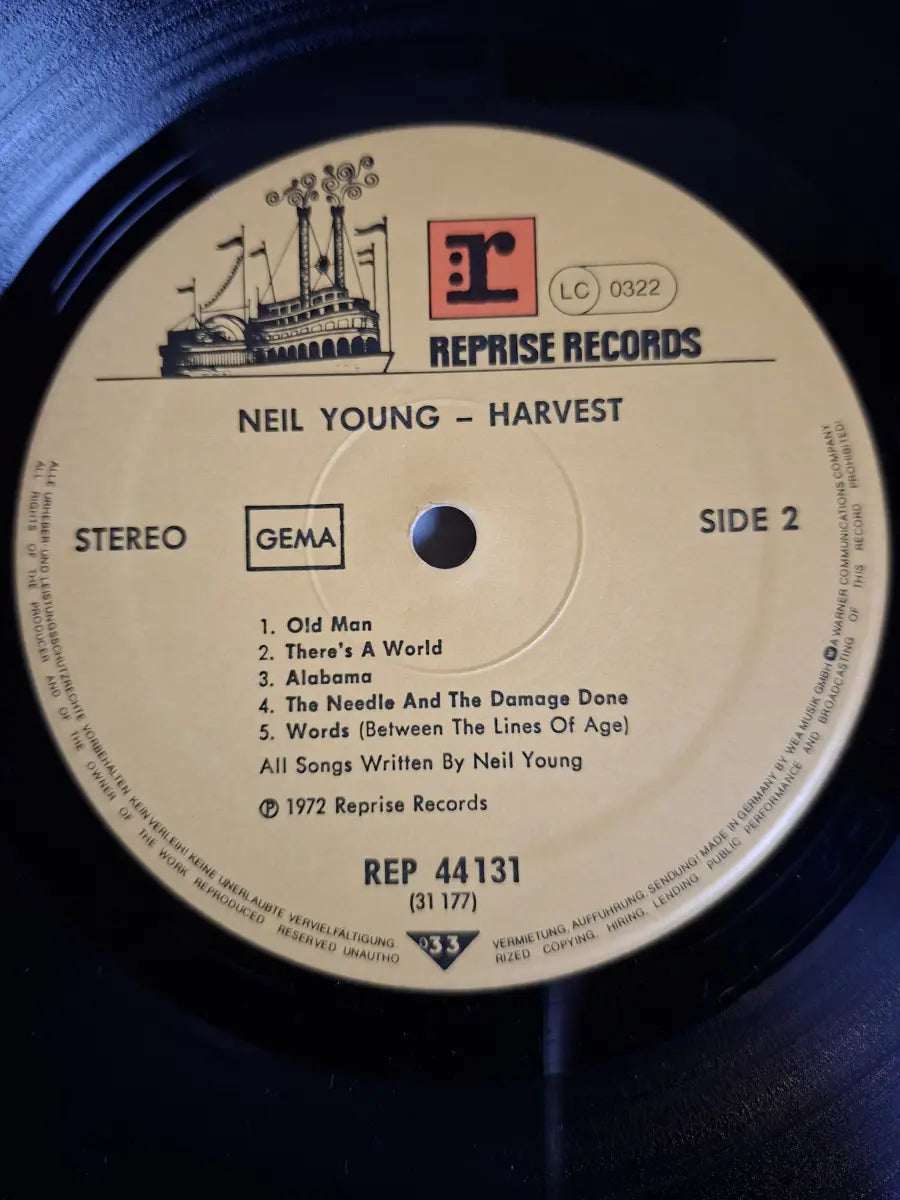 Neil Young ‎– Harvest