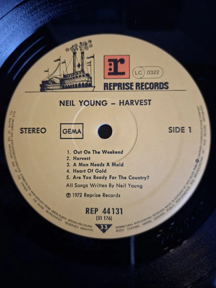 Neil Young ‎– Harvest