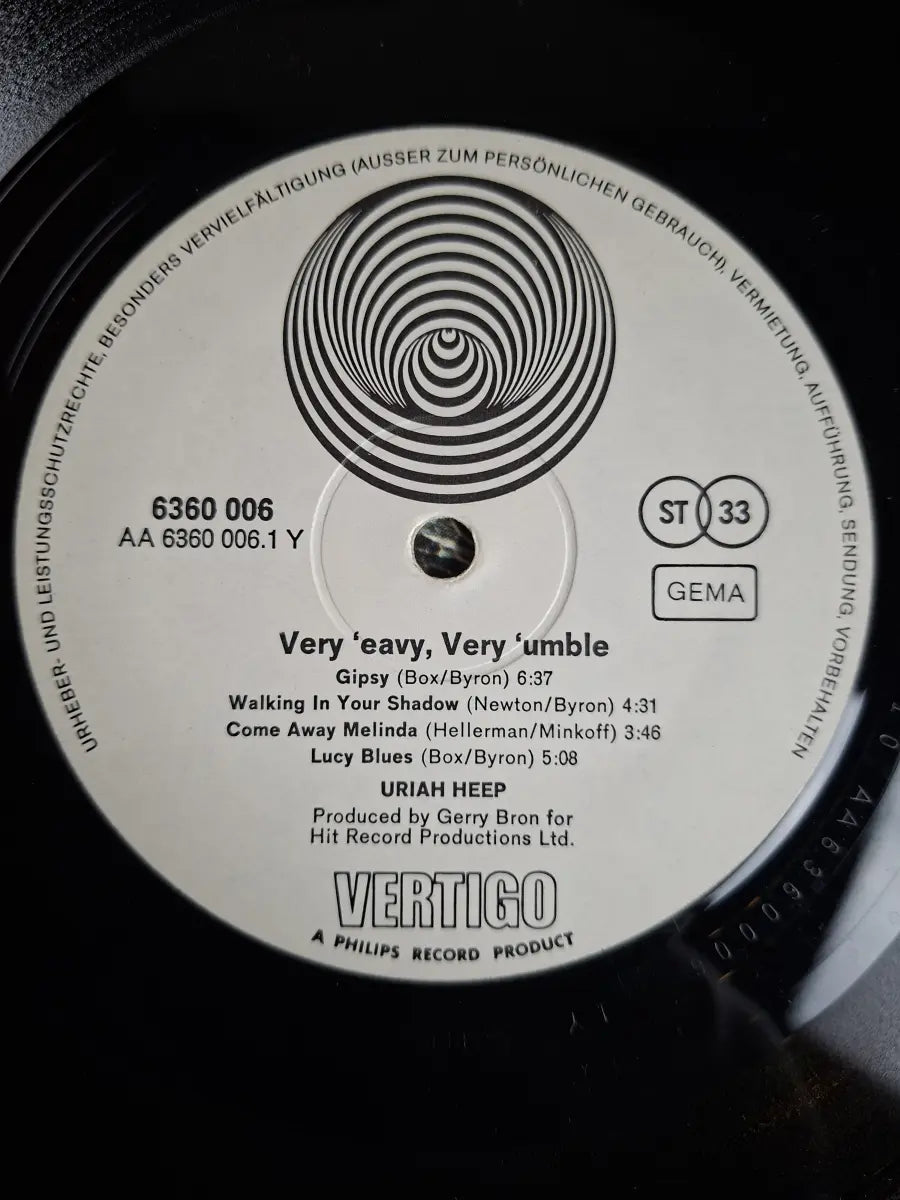 Uriah Heep ‎– ...Very 'Eavy, ...Very 'Umble