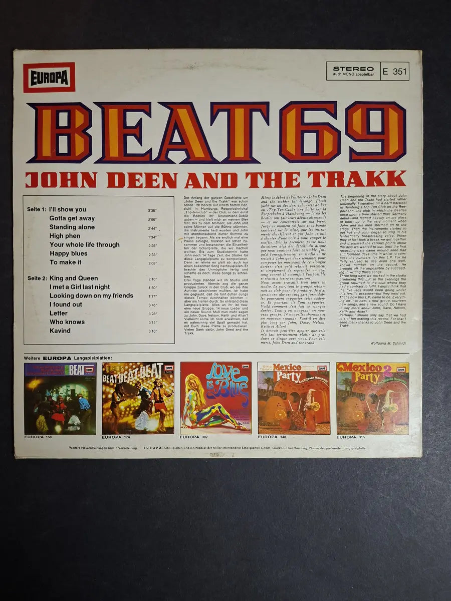 John Deen And The Trakk – Beat 69