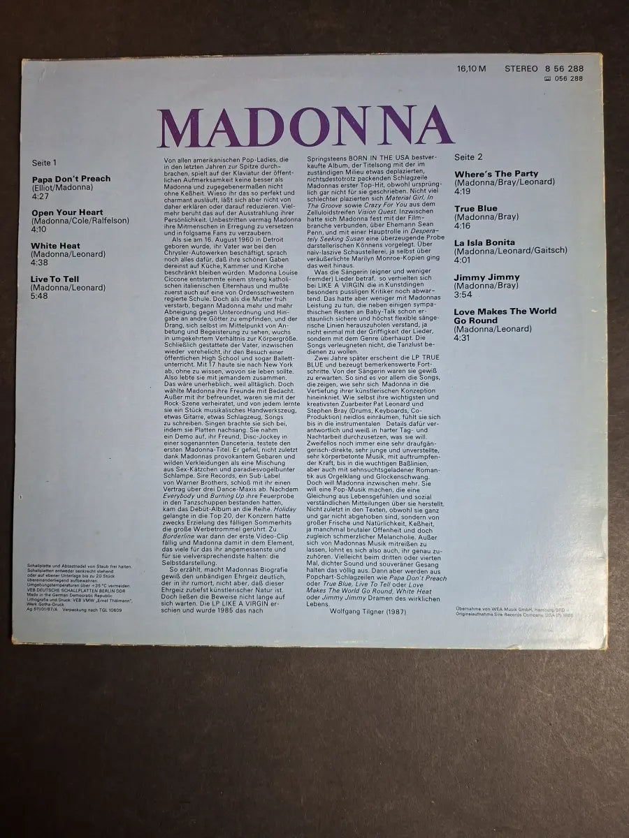 Madonna – True Blue