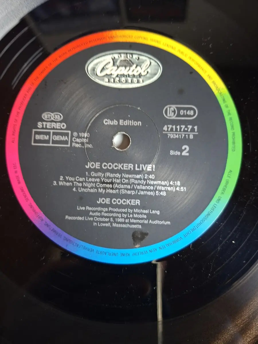 Joe Cocker ‎– Joe Cocker Live