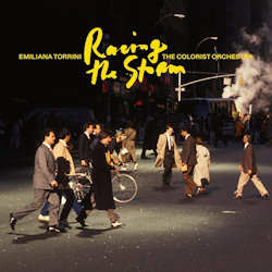 Das Bild zeigt das Album von Emiliana Torrini + the Colorist Orchestra - Racing The Storm