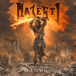 Das Bild zeigt das Album von Majesty - Back To Attack