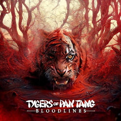 Das Bild zeigt das Albumcover von Tygers Of Pan Tang - Bloodlines