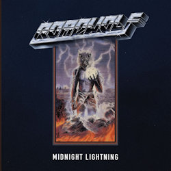 Das Bild zeigt das Albumcover von Roadwolf - Midnight Lightning