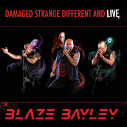 Das Bild zeigt das Albumcover von Blaze Bayley - Damaged Strange Different And Live