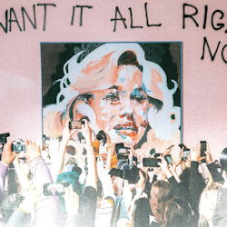 Das Bild zeigt das Albumcover von Grouplove - I Want It All Right Now