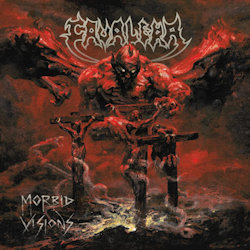 Das Bild zeigt das Albumcover von Cavalera - Morbid Visions