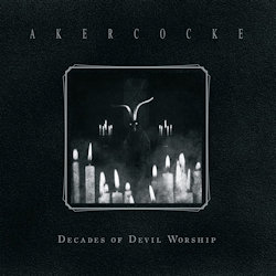 Das Bild zeigt das Albumcover von Akercocke - Decades Of Devil Worship