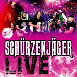 Das Bild zeigt das Albumcover von Schürzenjäger - Live in Finkenberg