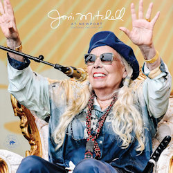Das Bild zeigt das Albumcover von Joni Mitchell - At Newport