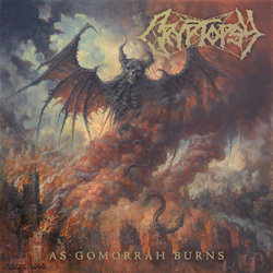Das Bild zeigt das Albumcover von Cryptopsy - As Gomorrah Burns