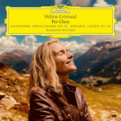 Das Bild zeigt das Albumcover von Helene Grimaud - For Clara