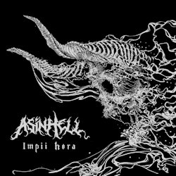 Das Bild zeigt das Albumcover von Asinhell - Impii hora
