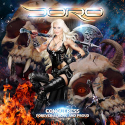Das Bild zeigt das Albumcover von Doro - Conqueress - Forever Strong And Proud