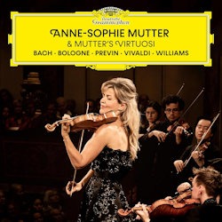 Das Bild zeigt das Albumcover von Anne-Sophie Mutter - Bach, Bologne, Previn, Vivaldi, Williams