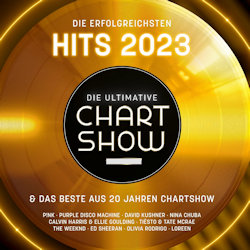 Das Bild zeigt das Albumcover von dem Sampler - Die ultimative Chartshow - Die erfolgreichsten Hits 2023