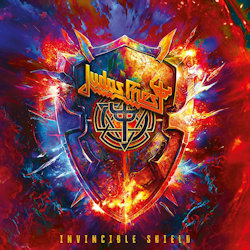 Das Bild zeigt das Albumcover von Judas Priest - Invincible Shield