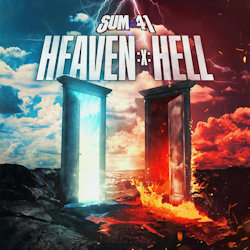 Das Bild zeigt das Albumcover von Sum 41 - Heaven :X: Hell