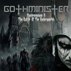 Das Bild zeigt das Albumcover von Gothminister - Pandemonium II: The Battle Of The Underworlds