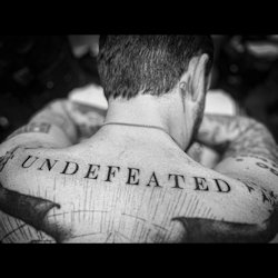 Das Bild zeigt das Albumcover von Frank Turner - Undefeated