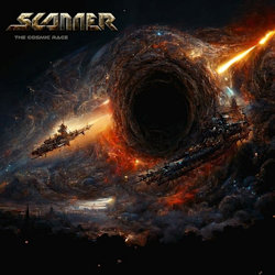 Das Bild zeigt das Albumcover von Scanner - The Cosmic Race