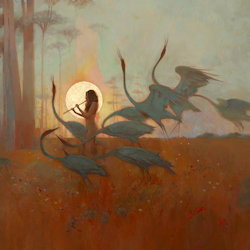 Das Bild zeigt das Albumcover von Alcest - Les chants de l'aurore