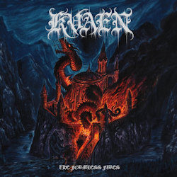 Das Bild zeigt das Albumcover von Kvaen - The Formless Fires