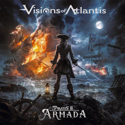 Das Bild zeigt das Albumcover von Visions Of Atlantis - Pirates II - Armada