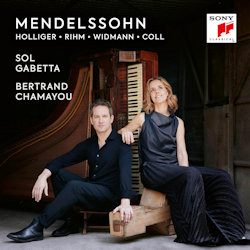 Das Bild zeigt das Albumcover von Sol Gabetta + Bertrand Chamayou - Mendelssohn