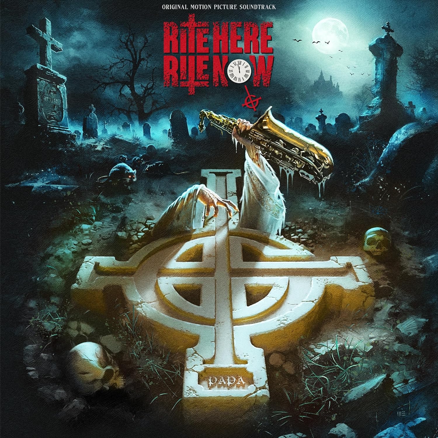 Das Bild zeigt das Albumcover von Ghost - Rite Here, Rite Now (Soundtrack)