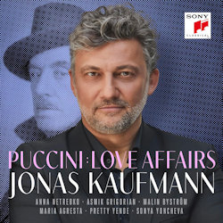 Das Bild zeigt das Albumcover von Jonas Kaufmann - Love Affairs