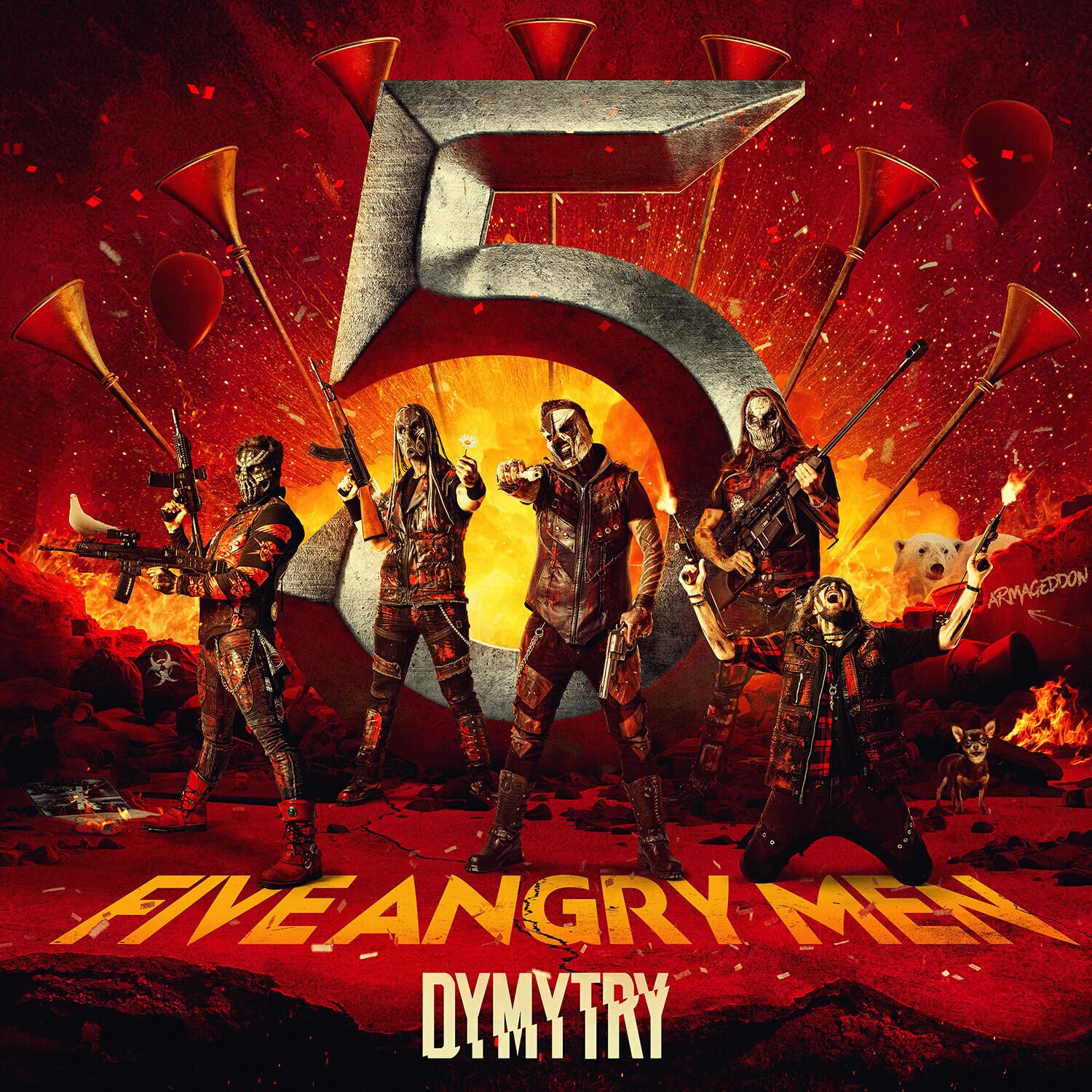 Das Bild zeigt das Albumcover von Dymytry - Five Angry Men