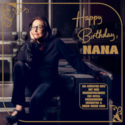 Das Bild zeigt das Albumcover von Nana Mouskouri - Happy Birthday, Nana