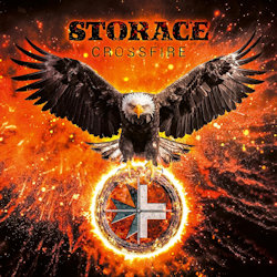 Das Bild zeigt das Albumcover von Storace - Crossfire