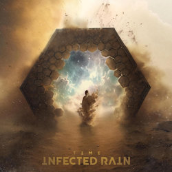 Das Bild zeigt das Albumcover von Infected Rain - Time
