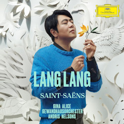 Das Bild zeigt das Albumcover von Lang Lang - Saint-Saens
