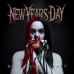 Das Bild zeigt das Albumcover von New Years Day - Half Black Heart