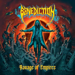 Das Bild zeigt das Albumcover von Benediction - Ravage Of Empires