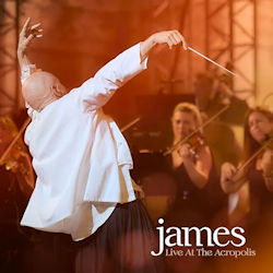 Das Bild zeigt das Albumcover von James - Live At The Acropolis