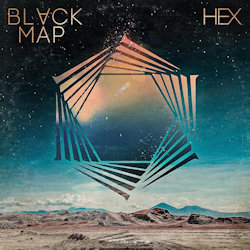 Das Bild zeigt das Albumcover von Black Map - Hex